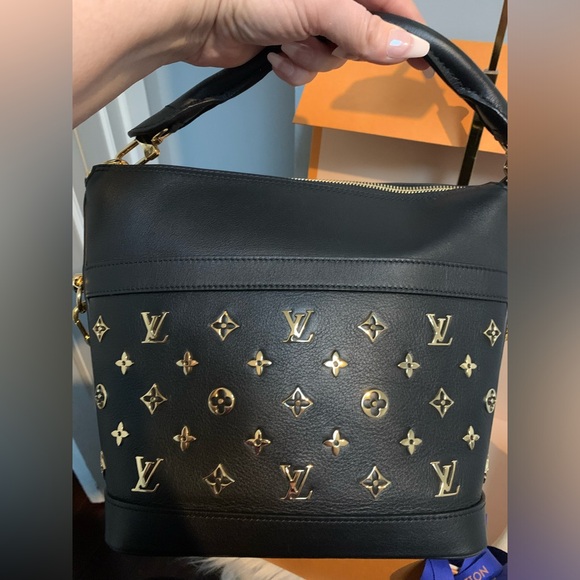 ❌SOLD❌2021 authentic Louis Vuitton Cruiser PM black calfskin leather two way bag - Picture 5 of 16